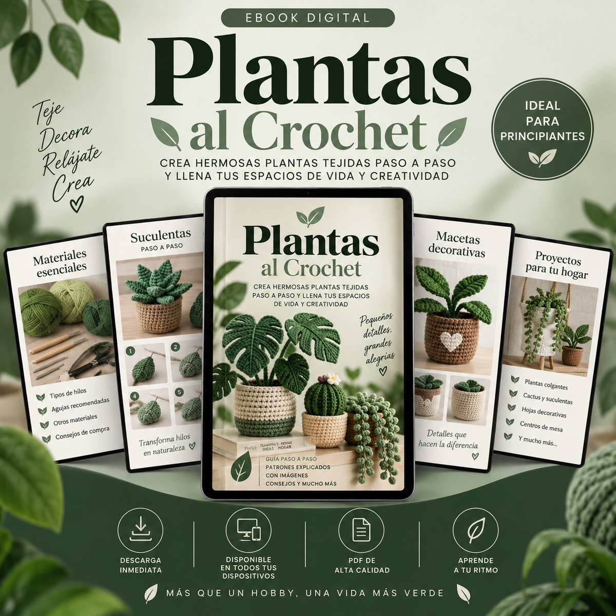 Plantas a crochet